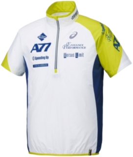 【ASICS/アシックス】 A77 ハーフジップピステ ホワイトxライム メンズ アシックス